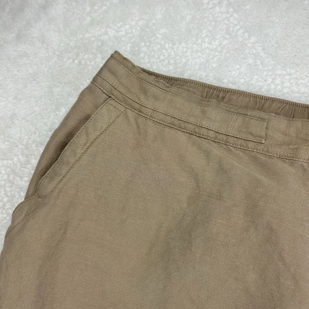 Cubavera Natural Linen Blend Pants Tan Mens Trousers Summer Comfort Lounge Beach